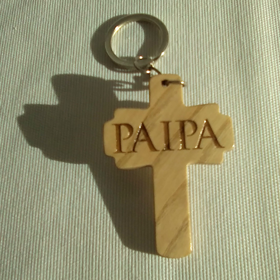 portachiavi taglio laser legno frassino